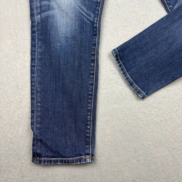 Rag & Bone Blue Matces Women's Jeans Size 28 Cropped Medium Wash Distressed - Picture 3 of 13